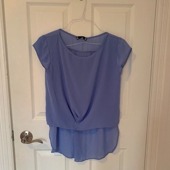 C'est Moi Light Blue Blouse - Picture 1 of 4